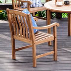 Set da pranzo da esterno Sonoma Lane Gresham 5 pezzi in legno di teak - Resistente alle intemperie