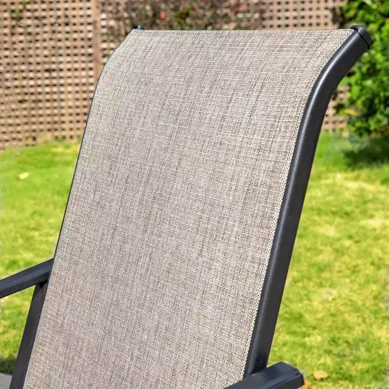 Set da pranzo da patio 5 pezzi con tavolo quadrato e poltrone imbottite - Captiva Designs