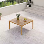 Set da pranzo quadrato da esterno Amazonia Ipanema 9 pezzi, grigio