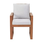 Set da pranzo da esterno Weston 7 pezzi in legno di eucalipto: Resistente alle intemperie, sedie con schienale alto - Alaterre Furniture