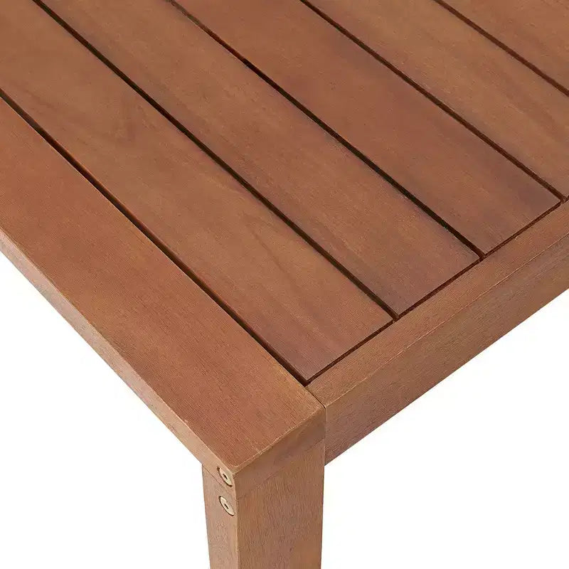 Set da pranzo da esterno Weston 7 pezzi in legno di eucalipto: Resistente alle intemperie, sedie con schienale alto - Alaterre Furniture