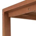 Set da pranzo da esterno Weston 7 pezzi in legno di eucalipto: Resistente alle intemperie, sedie con schienale alto - Alaterre Furniture