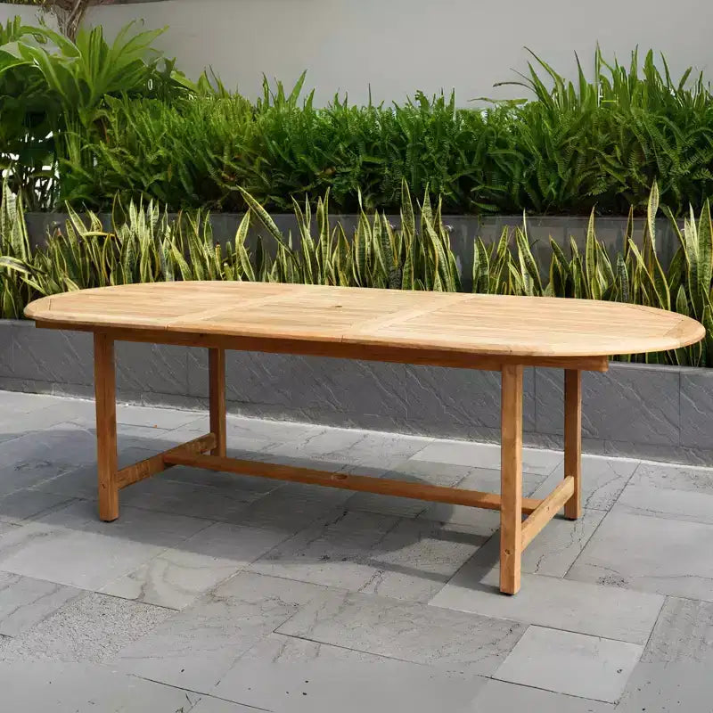 Set da pranzo da esterno ovale a 9 pezzi Amazonia Rio, nero