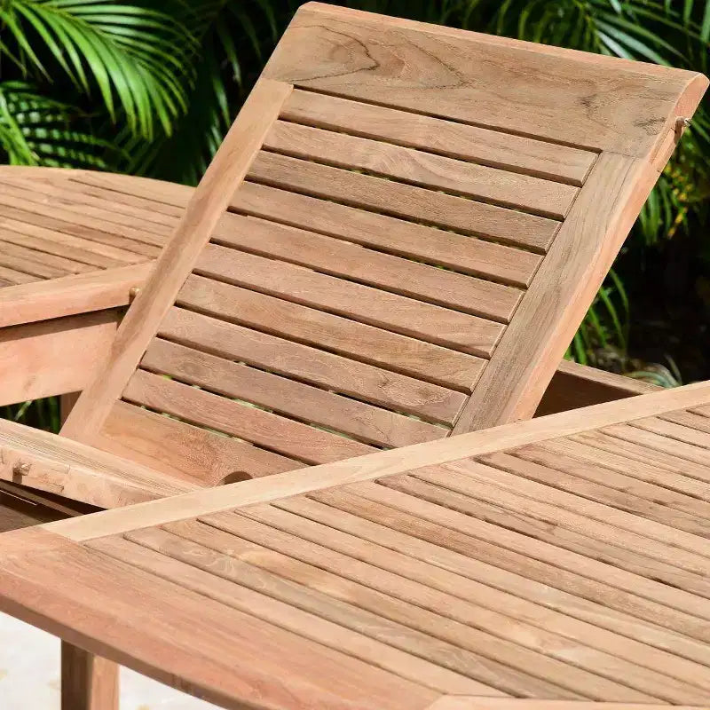 Set da pranzo da esterno ovale a 9 pezzi Amazonia Rio, nero