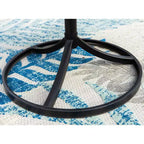 Set da patio 5 pezzi con tavolo quadrato e sedie a braccioli girevoli a 360° in acciaio - Captiva Designs