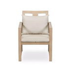 Greemotion Ensemble de 5 pièces de salle à manger/salon de jardin convertible 3-en-1 Lyon avec fauteuils, marron : table moderne en aluminium et teck, résistant aux UV