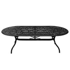 Ensemble de repas extérieur 9 pièces : Cadre et chaises en aluminium résistant aux UV - Oakland Living