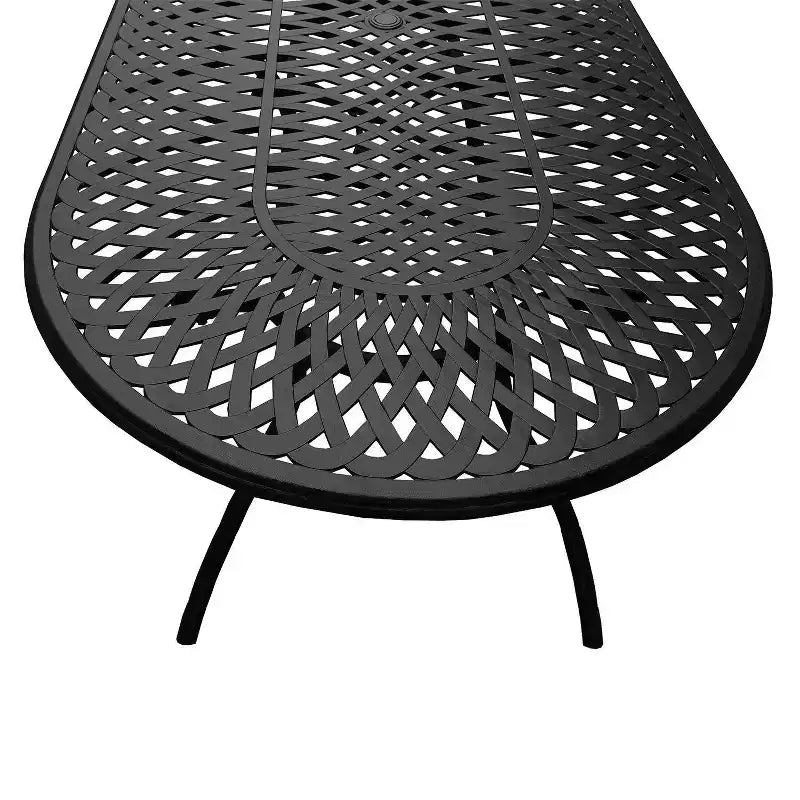 Ensemble de repas extérieur 9 pièces : Cadre et chaises en aluminium résistant aux UV - Oakland Living