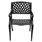 Ensemble de repas extérieur 9 pièces : Cadre et chaises en aluminium résistant aux UV - Oakland Living