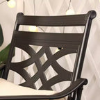 Ensemble de salle à manger extérieur 5 pièces avec chaises pivotantes, coussins d'assise et de dossier et table carrée en métal avec trou pour parasol - Captiva Designs