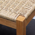 Sonoma Lane Azle Set da Pranzo per Esterni 3 Pezzi in Teak con Vimini Honey Twist - Resistente alle Intemperie