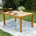 Sonoma Lane Azle Set da Pranzo per Esterni 3 Pezzi in Teak con Vimini Honey Twist - Resistente alle Intemperie