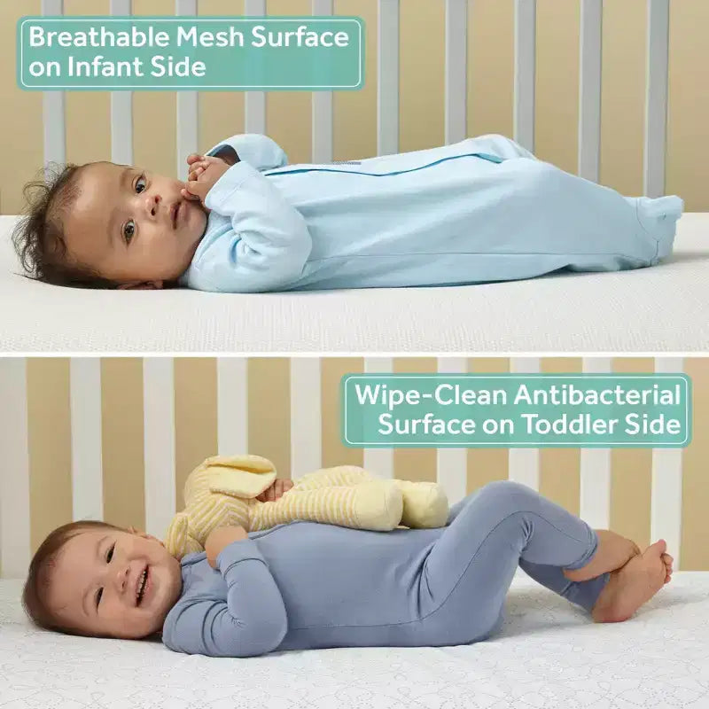 Materasso per culla e materasso per bambino Sealy Airial traspirante a 2 stadi