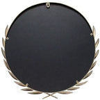 Miroir mural rond empereur grec de 21" doré - Infinity Instruments : Style antique, fixation en trou de serrure