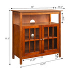 Mobile TV con armadietti contenitori Convenience Concepts Big Sur Highboy da 40 pollici