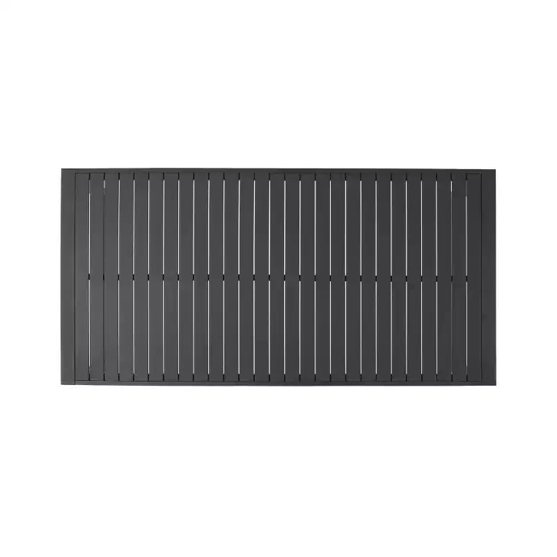 Ensemble de salle à manger d'extérieur moderne en aluminium Christopher Knight Home Bennett 7 pièces avec corde tressée, noir/gris