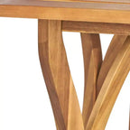 Christopher Knight Home Holomn Set da pranzo da 7 pezzi in acacia rustico con cuscini