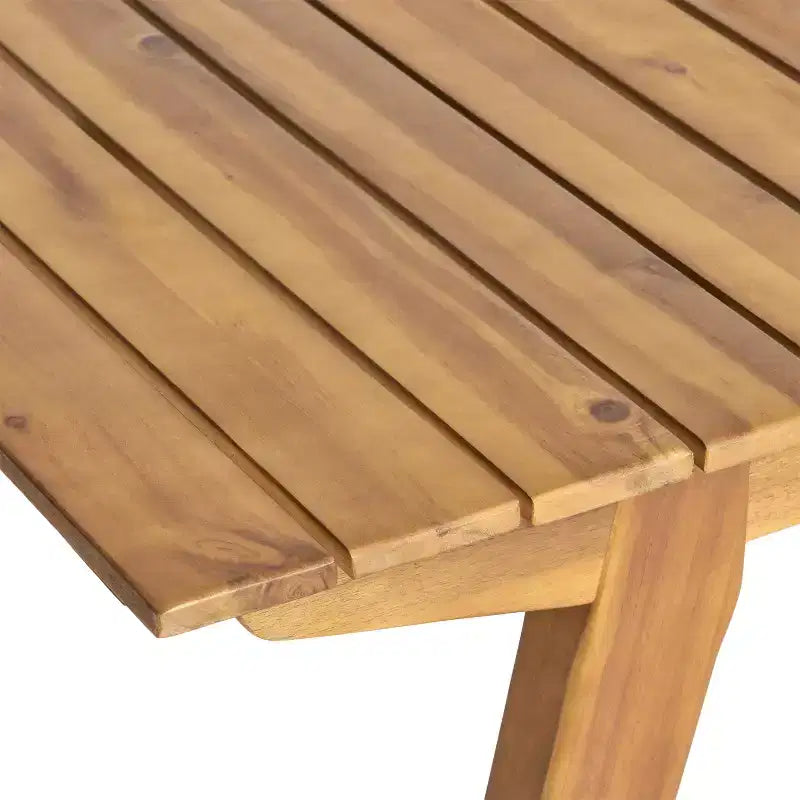 Christopher Knight Home Adeline Set da Pranzo da Esterno Rustico 7 Pezzi in Acacia con Imbottitura