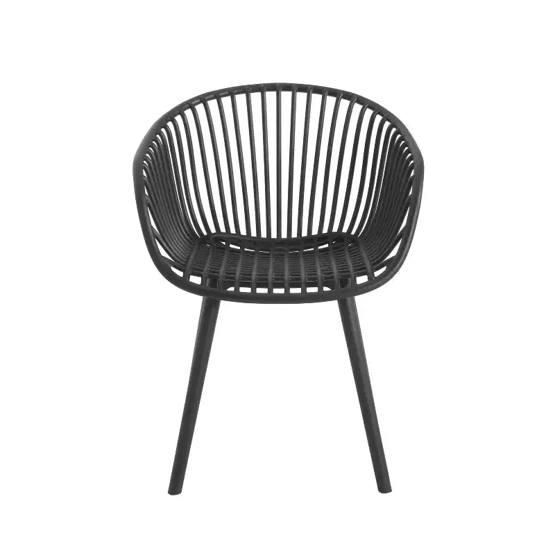 Christopher Knight Home Marley Ensemble de salle à manger moderne 7 pièces en bois d'acacia et polypropylène, teck/noir