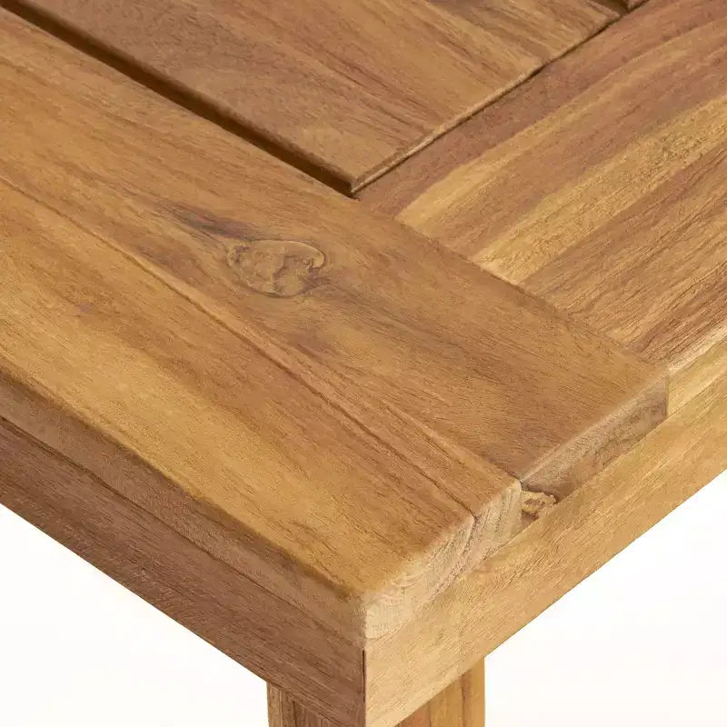 Christopher Knight Home Marley Ensemble de salle à manger moderne 7 pièces en bois d'acacia et polypropylène, teck/noir