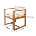 Christopher Knight Home Valoria Set da pranzo 5 pezzi con pannelli a doghe in legno di acacia