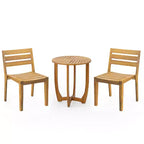 Christopher Knight Home Hermosa 3-Pieces Acacia Wood Dining Set, Teak