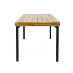 Christopher Knight Home Harper Set da pranzo da esterno 3 pezzi in legno di acacia, teak/nero