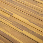 Christopher Knight Home Harper Set da pranzo da esterno 3 pezzi in legno di acacia, teak/nero