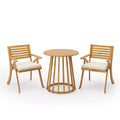 Christopher Knight Home Zephyr Outdoor Acacia Wood Dining Set with Cushions, Teak