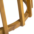 Christopher Knight Home Ensemble de salle à manger d'extérieur Zephyr en bois d'acacia avec coussins, teck