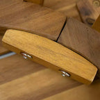 Christopher Knight Home Ensemble de salle à manger d'extérieur Zephyr en bois d'acacia avec coussins, teck