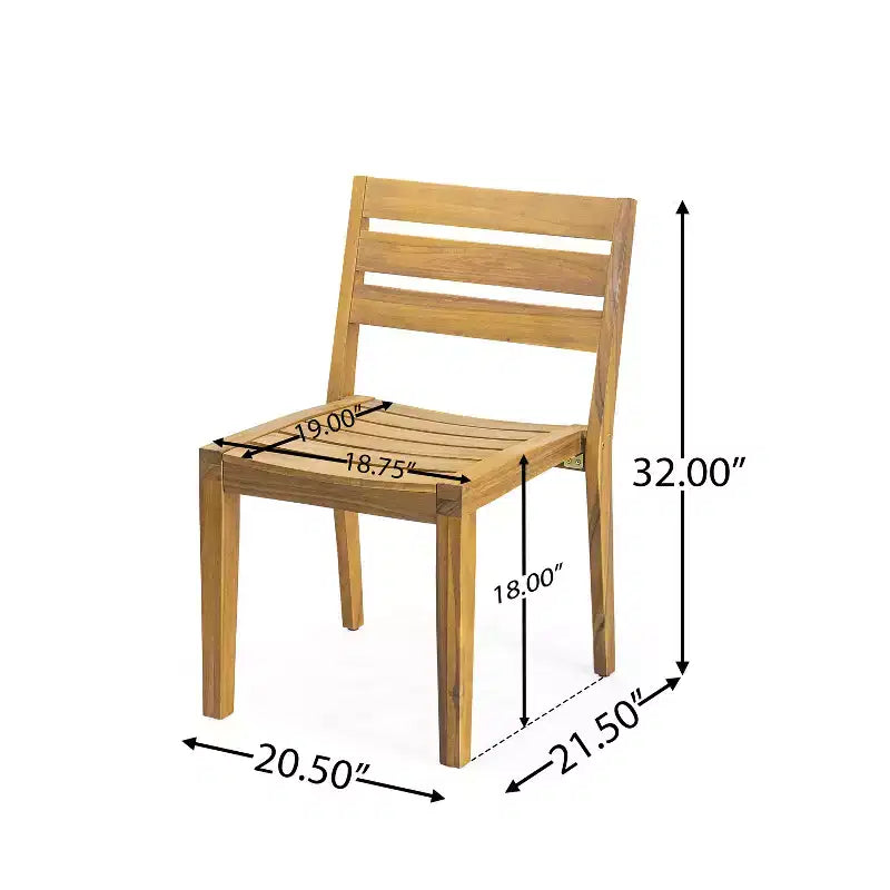 Christopher Knight Home Wren Ensemble de salle à manger d'extérieur 5 pièces en bois d'acacia, Teck