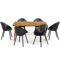 Christopher Knight Home Maya 7 Pieces Outdoor Acacia and Polypropelene Plastic Dining Set