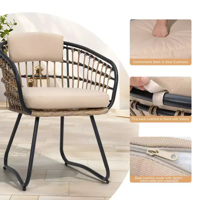 Crestlive Products Set da pranzo da esterno in alluminio per 6 persone, tavolo da pranzo rettangolare allungabile con sedie, impermeabile, antiruggine, adatto a tutte le condizioni atmosferiche
