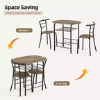 Ensemble de salle à manger EROMMY avec table élégante effet marbre ou grain de bois et chaises modernes