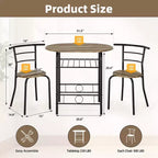 Ensemble de salle à manger EROMMY avec table élégante effet marbre ou grain de bois et chaises modernes