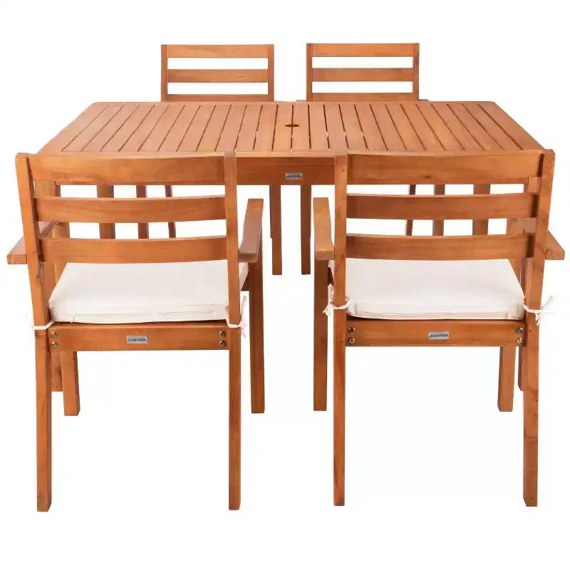 Ensemble de salle à manger Wilming - Intérieur/Extérieur - PAT7065 - Naturel - Safavieh