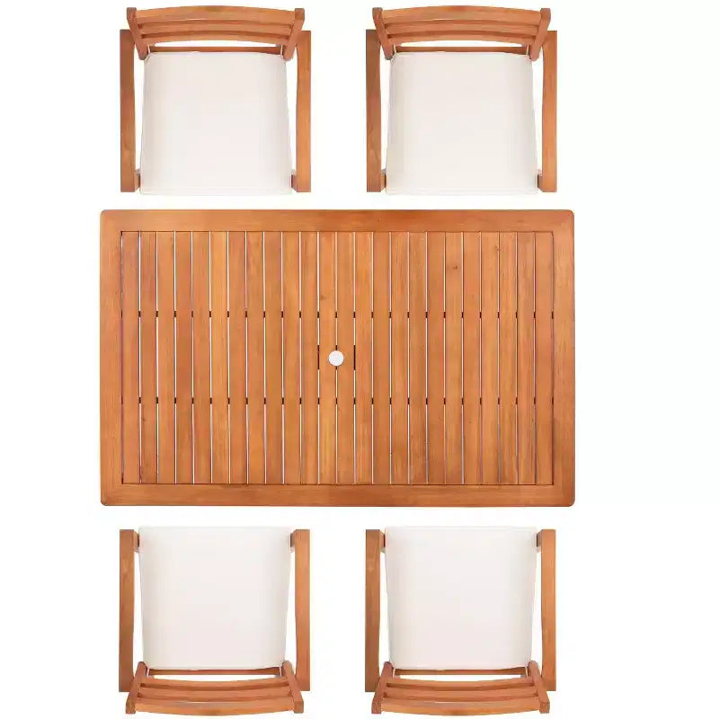Ensemble de salle à manger Wilming - Intérieur/Extérieur - PAT7065 - Naturel - Safavieh