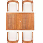 Ensemble de salle à manger Wilming - Intérieur/Extérieur - PAT7065 - Naturel - Safavieh