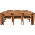 Hestia 7 Piece Outdoor Dining Set - Indoor/Outdoor - PAT7310 - Natural - Safavieh