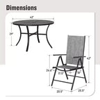 Sedie in acciaio con schienale floreale per esterni Captiva Designs, con spessa imbottitura per seduta e schienale