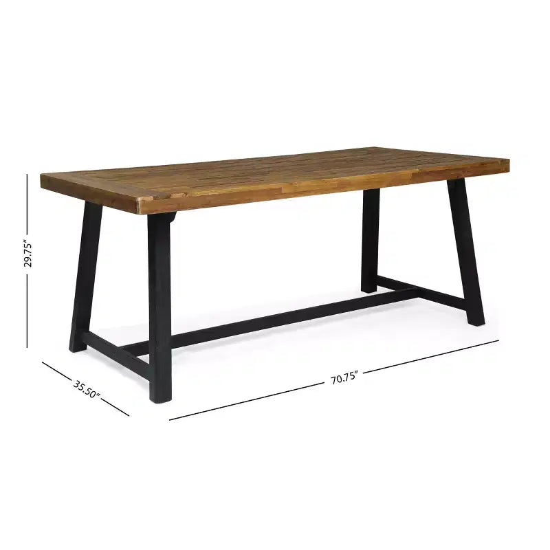 Christopher Knight Home Pablo set da pranzo moderno da 7 pezzi da esterno con sedia impilabile