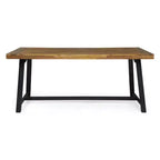 Christopher Knight Home Pablo set da pranzo moderno da 7 pezzi da esterno con sedia impilabile