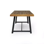 Christopher Knight Home Pablo set da pranzo moderno da 7 pezzi da esterno con sedia impilabile