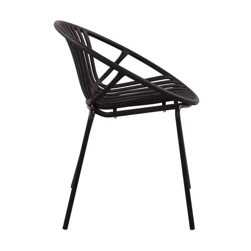 Christopher Knight Home Pablo set da pranzo moderno da 7 pezzi da esterno con sedia impilabile