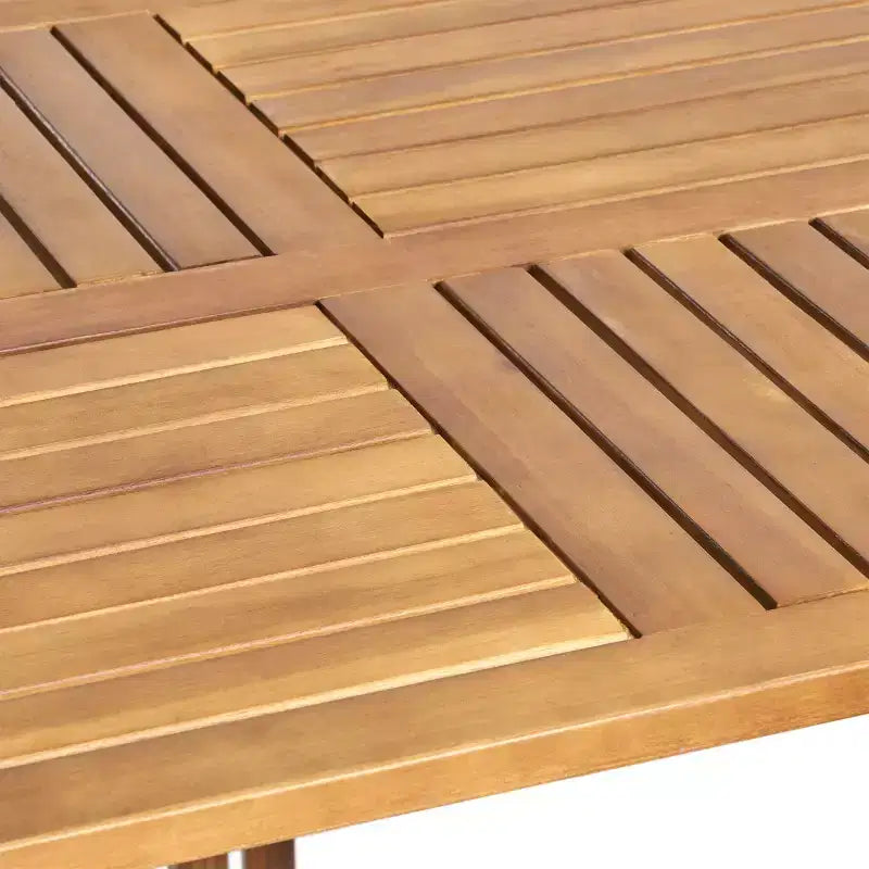 Christopher Knight Home Zain Set da Pranzo da Esterno a 7 Pezzi in Legno di Acacia e Vimini con Cuscini