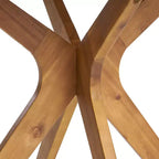 Christopher Knight Home Montserrat Set da Pranzo da Esterno a 5 Pezzi in Legno di Acacia e Vimini con Cuscini, Teak/Multimarrone
