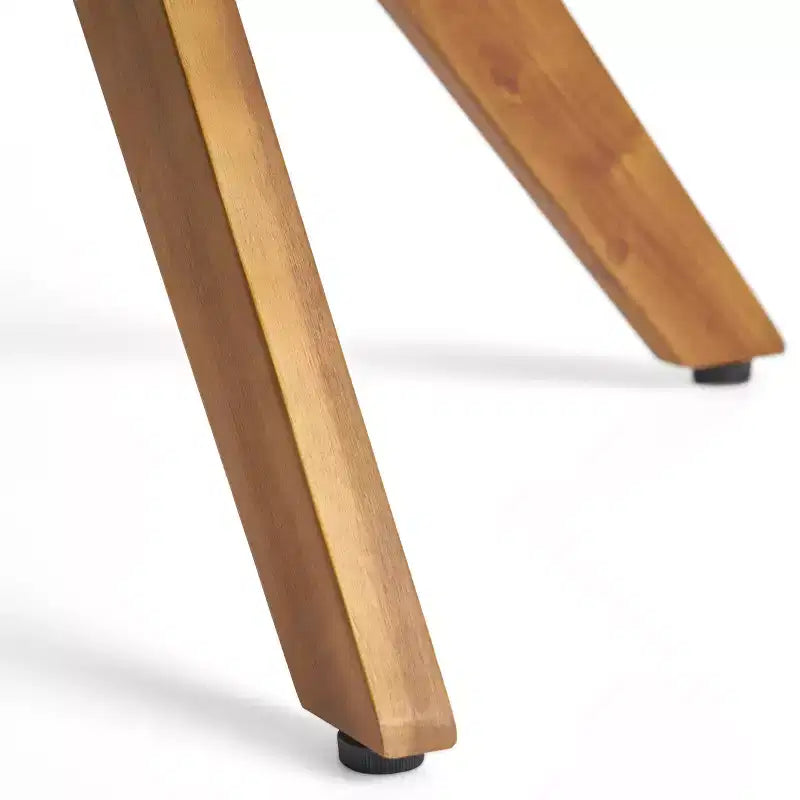 Christopher Knight Home Montserrat Set da Pranzo da Esterno a 5 Pezzi in Legno di Acacia e Vimini con Cuscini, Teak/Multimarrone