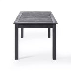 GDFStudio Aloha Set da Pranzo Espandibile da Esterno a 9 Pezzi in Legno di Acacia e Vimini, Grigio Chiaro/Grigio