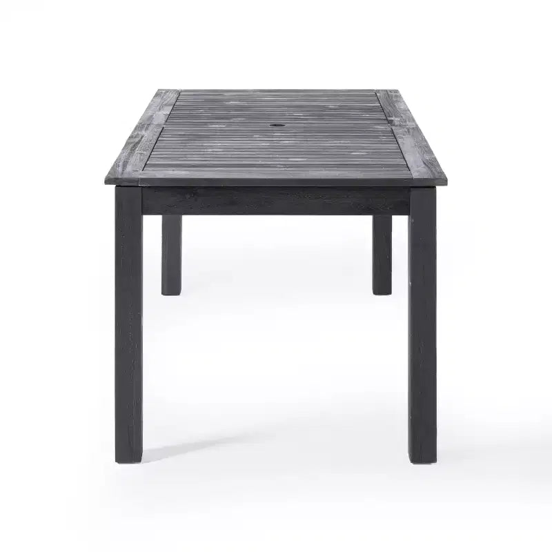 GDFStudio Aloha Set da Pranzo Espandibile da Esterno a 7 Pezzi in Legno di Acacia e Vimini